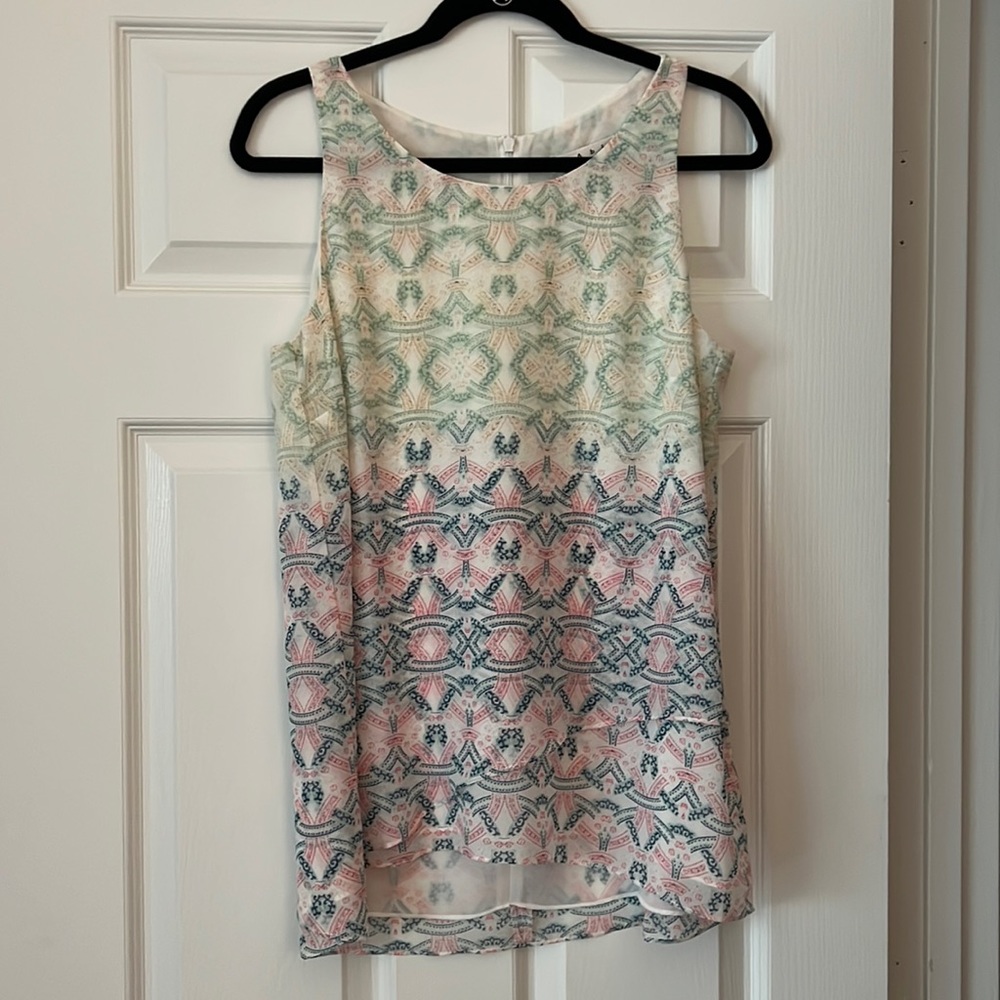 CAbi Heart of CAbi Mosaic print #250 blouse